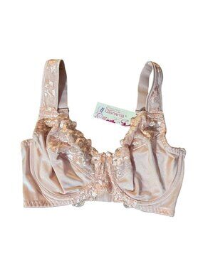 Telimussto Bra 34DDD NEW Pink Lace Underwire Full Coverage